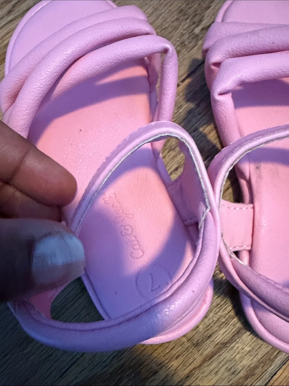 Cat & Jack Light Pink Kids Strap Sandals